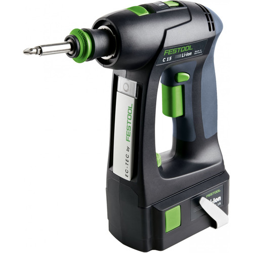 Drill Drivers | Festool C15 15V 5.2 Ah Cordless Lithium-Ion Pistol Grip Drill Driver PLUS image number 0