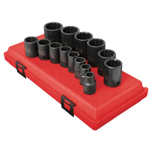 Sockets | Sunex 2678 14-Piece 1/2 in. Drive 12-Point SAE Impact Socket Set image number 0