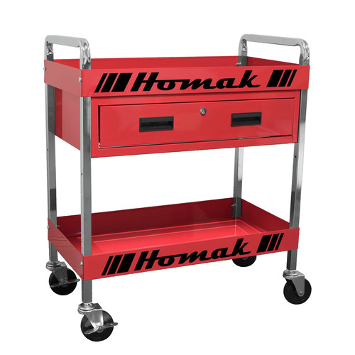 4th of July Sale | Homak RD06030210 30 in. 1-Drawer Service Cart - Red image number 0