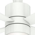 Ceiling Fans | Casablanca 59070 Bullet 54 in. Contemporary Snow White Indoor Ceiling Fan image number 4