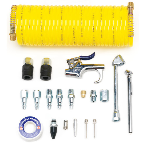 Air Tool Accessories | Campbell Hausfeld MP604100AV 20-Piece Pneumatic Accessory Kit image number 0