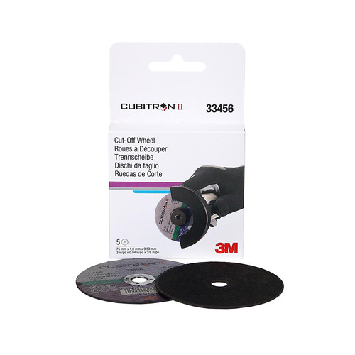 Grinding Sanding Polishing Accessories | 3M 33456 3 in. x .04 in. x 3/8 in. Cubitron II Cut-Off Wheel image number 0