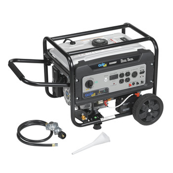 PORTABLE GENERATORS | Quipall Dual Fuel Gas Portable Generator with Electric Start