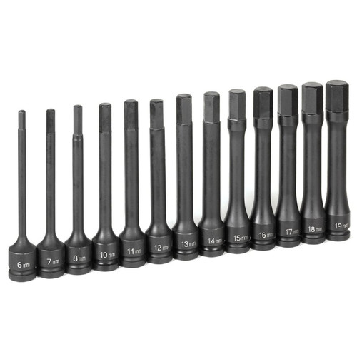 Socket Sets | Grey Pneumatic 1363MH 13-Piece 1/2 in. Drive Metric 6 in. Extended Length Impact Drive Socket Set image number 0