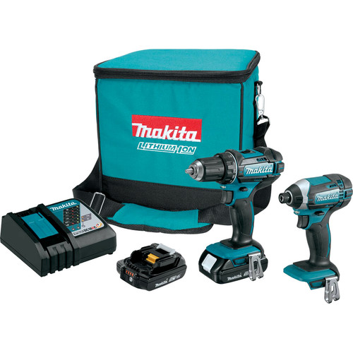 Combo Kits | Makita CT225R LXT 18V 2.0 Ah Lithium-Ion Compact Impact Driver and 1/2 in. Drill Driver Combo Kit image number 0