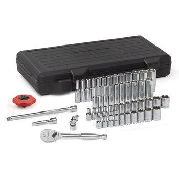  | GearWrench 80300 51-Piece 6-Point SAE/Metric 1/4 in. Drive Socket Set