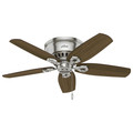 Ceiling Fans | Hunter 51092 42 in. Builder Low Profile Brushed Nickel Ceiling Fan with LED image number 3