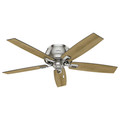 Ceiling Fans | Hunter 53344 52 in. Donegan Brushed Nickel Ceiling Fan with Light image number 1
