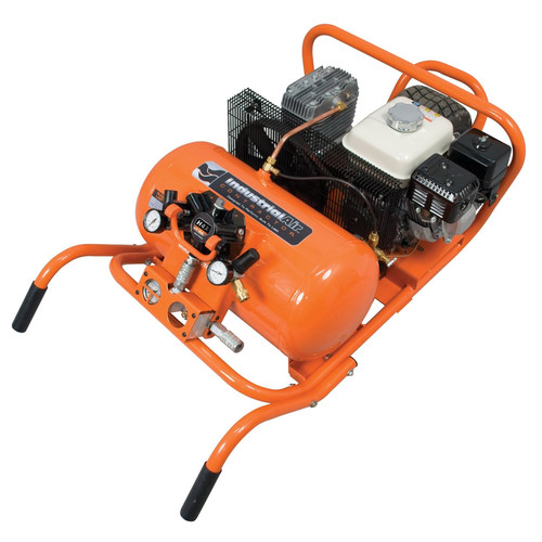 Portable Air Compressors | Industrial Air CWA5591016.4 Contractor 5.5 HP 10 Gallon Oil-Lube Chopper Wheelbarrow Air Compressor with Honda Engine image number 0