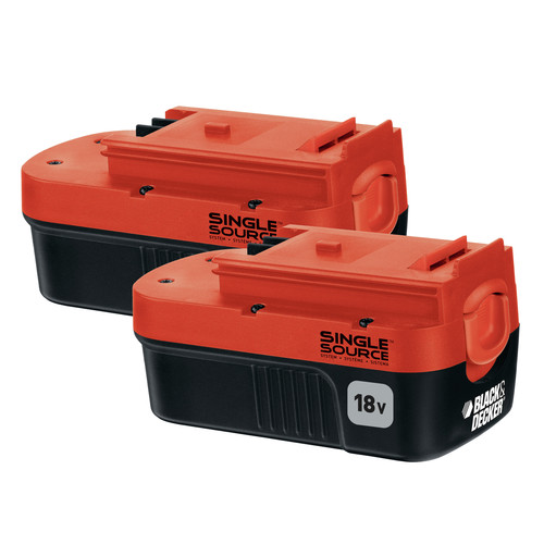 Batteries | Black & Decker HPB18-OPE2 18V 1.5 Ah Ni-Cd Slide Battery (2-Pack) image number 0