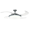 Ceiling Fans | Hunter 59085 48 in. Fanaway Brushed Chrome Ceiling Fan with Light and Remote image number 1
