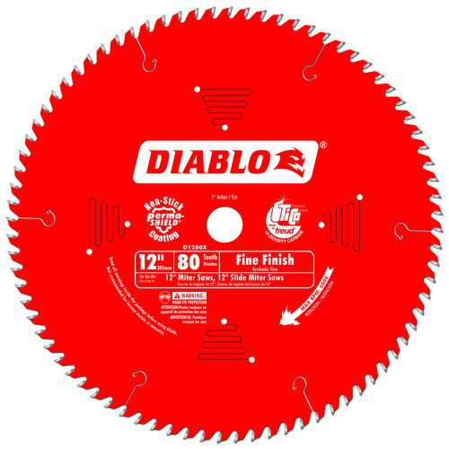 Blades | Diablo D1280X 12 in. 80 Tooth Fine Finish Saw Blade image number 0