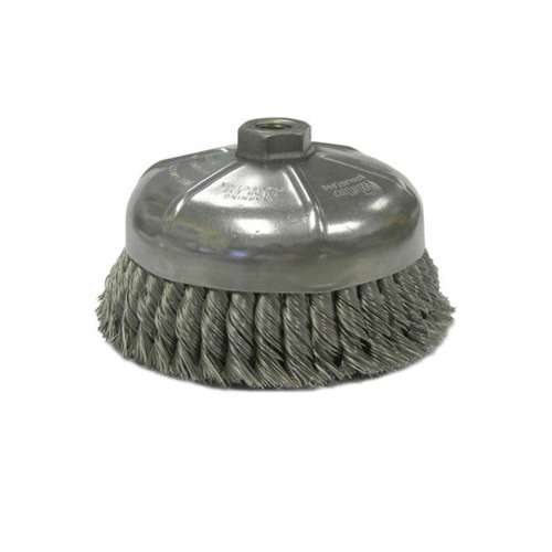 Grinding, Sanding, Polishing Accessories | Weiler 12376 6 in. Single Row Knot Wire Cup Brush image number 0