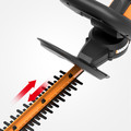 Hedge Trimmers | Worx WG255.1 20V Lithium-Ion 20 in. Dual Action Hedge Trimmer image number 5
