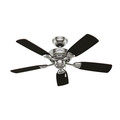Ceiling Fans | Hunter 52081 44 in. Caraway Five Minute Fan Brushed Nickel Ceiling Fan with Light image number 8