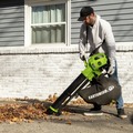 Leaf Blowers | Earthwise LBVM2202 20V Lithium-Ion 3-IN-1 Cordless Leaf Blower Kit with 2 Batteries (2 Ah) image number 5