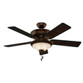 Ceiling Fans | Hunter 53200 52 in. Italian Countryside Cocoa Ceiling Fan with Light image number 0