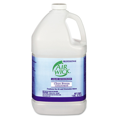 Odor Control | Air Wick 6732 Clean Breeze 1 Gallon Professional Liquid Deodorizer Concentrate (4-Pack) image number 0