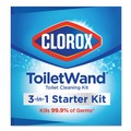 Drain Cleaning | Clorox 03191 ToiletWand Disposable Toilet Cleaning System with Handle/Caddy/Refills - White (6/Carton) image number 5