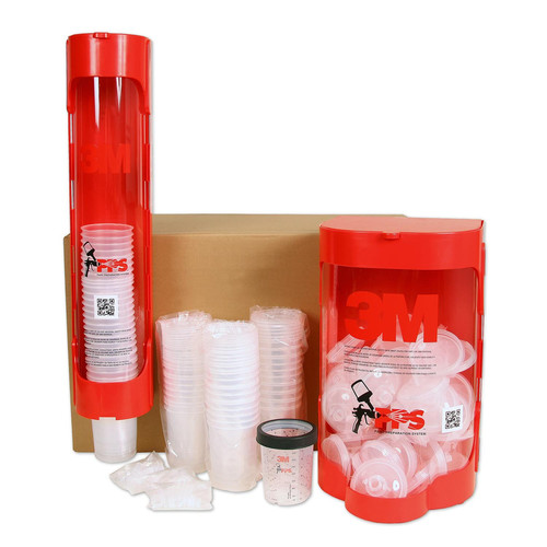 Paint Sprayers | 3M 16159 75-Piece PPS 13.5 oz. Midi 200 Micron Lid/Liner Dispenser Kit image number 0