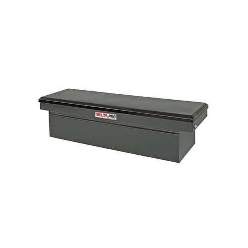 Crossover Truck Boxes | Delta PSC1458002 Steel Single Lid Compact Crossover Truck Box (Black) image number 0
