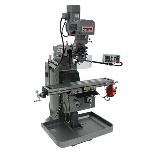 Milling Machines | JET JTM-949EVS JTM-949EVS 230V 9 in. x 49 in. Mill with Acu-Rite 200S DRO with X- and Y-Axis Powerfeed and Air Powered Drawbar image number 0