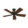 Ceiling Fans | Hunter 51014 42 in. Kensington New Bronze Ceiling Fan with Light image number 2
