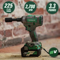 Impact Wrenches | Metabo HPT WR18DBDL2Q4M 18V Brushless Lithium-Ion 1/2 in. Cordless Triple Hammer Impact Wrench (Tool Only) image number 3