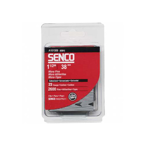 Nails | SENCO A101509 23-Gauge 1-1/2 in. Electro-Galvanized Headless Micro Pins (2,600-Pack) image number 0