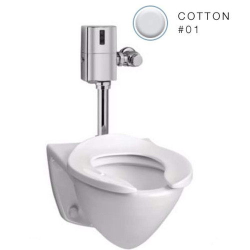 Fixtures | TOTO CT708EVG#01 Elongated Wall Mount 2-Piece Toilet (Cotton White) image number 0