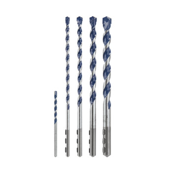 Bosch HCBG500T 5-Piece Blue Granite Turbo Carbide Hammer Drill Bit Set