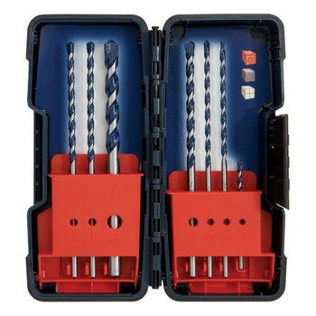 Bosch HCBG700 7-Piece Industrial Blue Granite Carbide Hammer Drill Bit Set