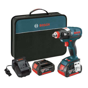 Bosch IDH182-01 18V Cordless Lithium-Ion Brushless Socket Ready Impact Driver Kit