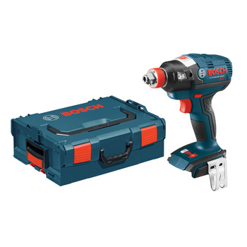 Bosch IDH182BL 18V Cordless Lithium-Ion Brushless Socket Ready Impact Driver (Bare Tool) with L-BOXX 2 Case & ExactFit Insert Tray