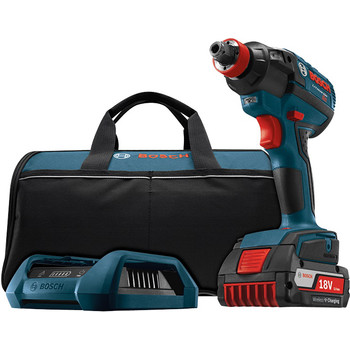 Bosch IDH182WC-101 18V 4.0 Ah Cordless Lithium-Ion EC Brushless 1\/4 in. & 1\/2 in. Impact Driver Kit
