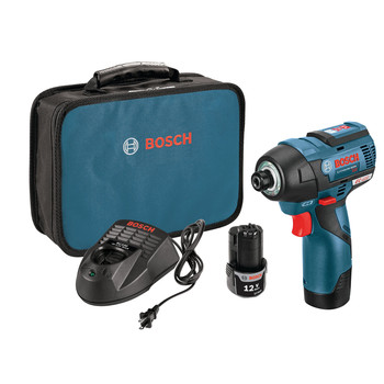 Bosch PS42-02 12V Max 2.0 Ah Cordless Lithium-Ion EC Brushless 1\/4 in. Hex Impact Driver Kit