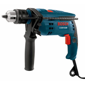 Bosch 1191VSRK-RT 1\/2 in. 7 amp Single Speed Hammer Drill