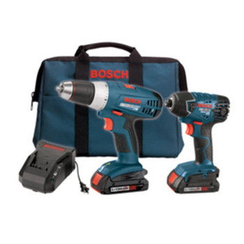 Bosch CLPK23-180-RT 18V Cordless Lithium-Ion Drill Driver and Impact Driver Combo Kit