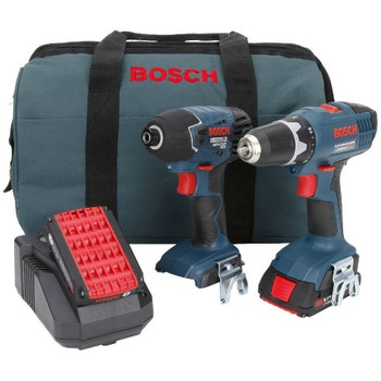 Bosch CLPK24-180-RT 18V Cordless Lithium-Ion 3\/8 in. Drill Driver and Impact Driver Combo Kit