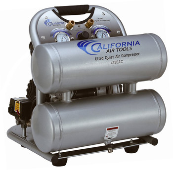 California Air Tools CAT-4620AC 2 HP 4 Gallon Ultra Quiet Aluminum Twin Tank Air Compressor