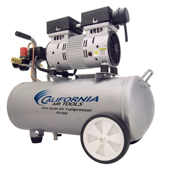California Air Tools CAT-5510SE 1 HP 5.5 Gallon Ultra Quiet Steel Tank Air Compressor