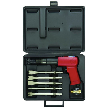 Chicago Pneumatic 7150K 3-1\/2 in. Heavy-Duty Pistol Grip Air Hammer with Chisels
