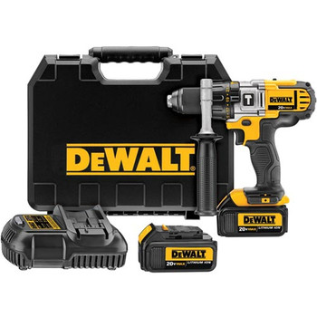 Dewalt DCD985M2 20V MAX Cordless Lithium-Ion 1\/2 in. Premium 3-Speed Hammer Drill Kit with 4.0 Ah Batteries