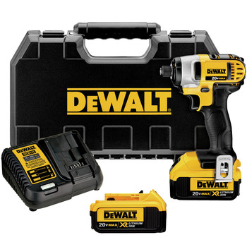 Dewalt DCF885M2 20V MAX XR Cordless Lithium-Ion 1\/4 in. Impact Driver Kit