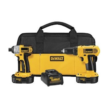Dewalt DCK235C 18V Cordless 1\/2 in. Compact Drill Driver and Impact Driver Combo Kit