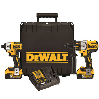 Dewalt DCK296P2 20V MAX XR 5.0 Ah Cordless Lithium-Ion Hammer Drill & Impact Driver Combo Kit