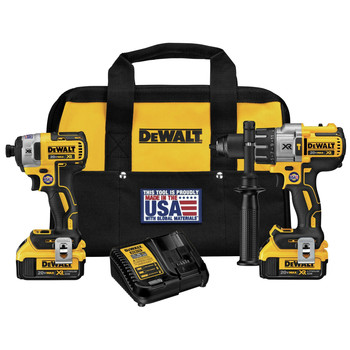 Dewalt DCK299M2 20V MAX XR 4.0 Ah Cordless Lithium-Ion Brushless Hammer Drill and Impact Driver Combo Kit