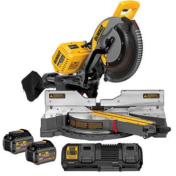 Dewalt DHS790T2 120V MAX Cordless Lithium-Ion 12 in. Sliding Compound Miter Saw Kit with 2 FLEXVOLT Batteries