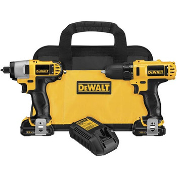 Dewalt DCK211S2R 12V MAX 1.5 Ah Cordless Lithium-Ion 3\/8 in. Drill Driver and Impact Driver Combo Kit