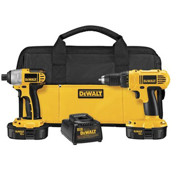 Dewalt DCK235CR 18V Cordless 1\/2 in. Compact Drill Driver and Impact Driver Combo Kit